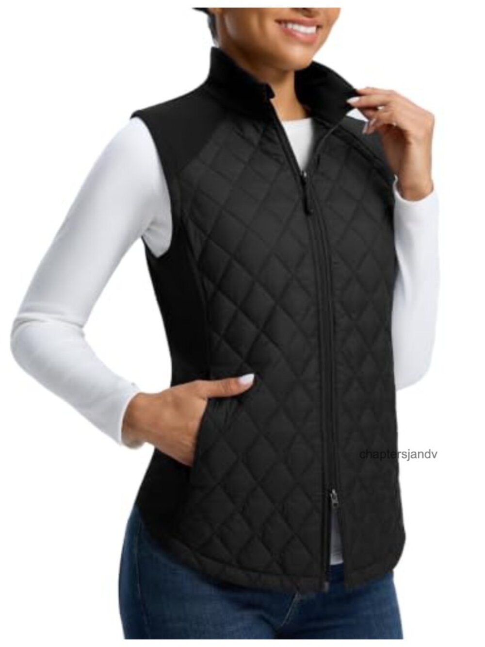 baleaf Puffer Vest Lightweight Water Resistant Quilted Full Zip Golf Travel